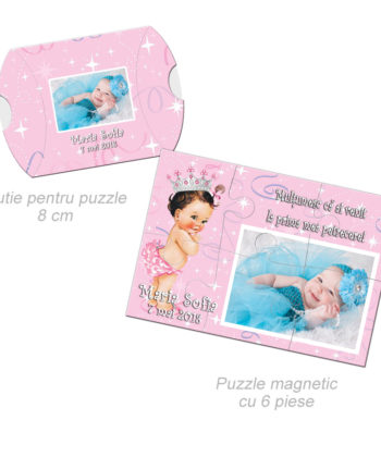 Marturii botez magnet puzzle 6 piese