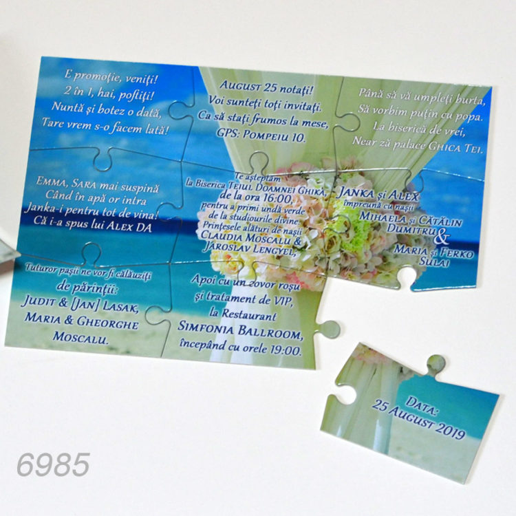 Puzzle Invitatii Nunta