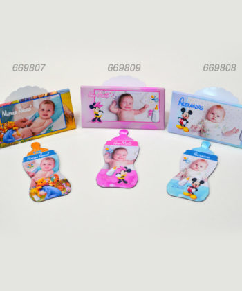 Invitatii Botez Cutie Cu Magnet Forma Biberon