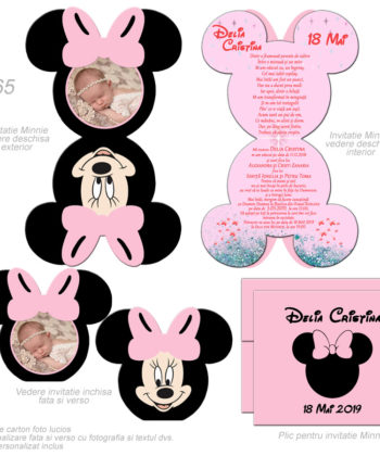 Invitatii Botez Minnie Mickey Mouse