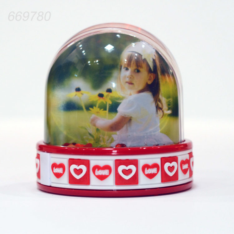 Glob Cu Led Si Inimioare Personalizat Cu Fotografii