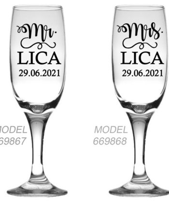 Pahare Sampanie personalizate