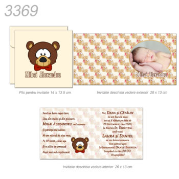 Invitatii Botez Personalizate
