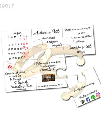 Invitatie Nunta Puzzle