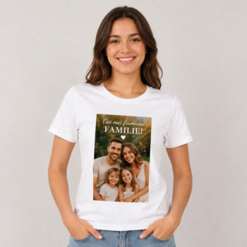 Tricou personalizat S cu poza si text prin sublimare