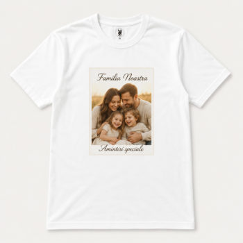 Tricou personalizat XL cu poza si text prin sublimare