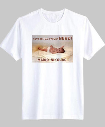 Tricou personalizat XL cu poza si text imprimat