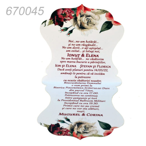 Invitatie Nunta Vintage Ivory