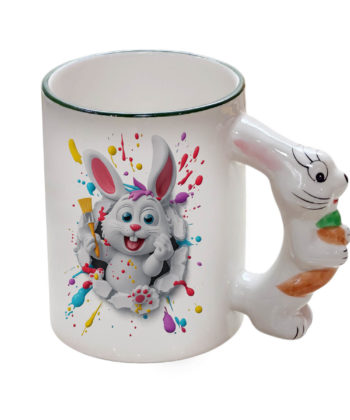 cana iepuras personalizata cu poza si text