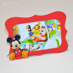 Rama foto 15cm x 10cm nuanta rosie, tematica Mickey
