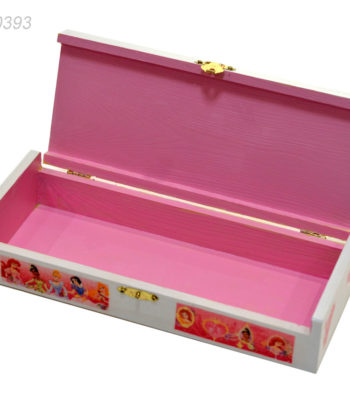Cadouri Personalizate, cutie pentru depozitare personalizata in tematica Printese Disney, cutie cu interior roz