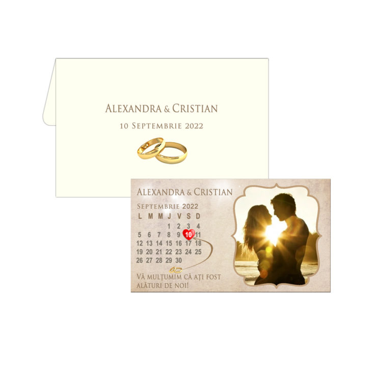Marturii nunta calendare