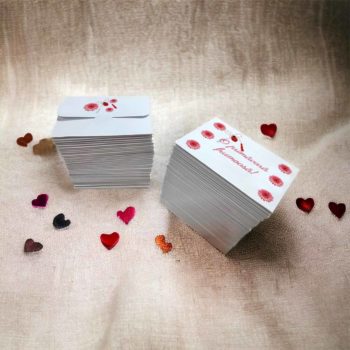 plicuri martisoare set 100 buc personalizate 8x6 cm