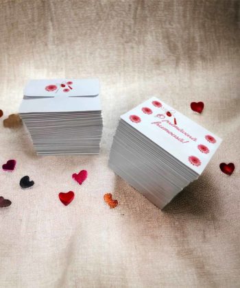 plicuri martisoare set 100 buc personalizate 8x6 cm