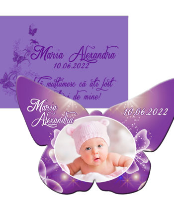 Marturie botez fluture mov