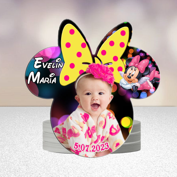 Marturii botez fetita 671966, magneti Minnie Mouse cu plicuri incluse