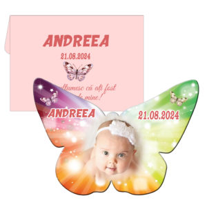 Marturii botez fetita – Marturie magnet fluture personalizat 6 Marturii botez fetita – Marturie magnet fluture personalizat