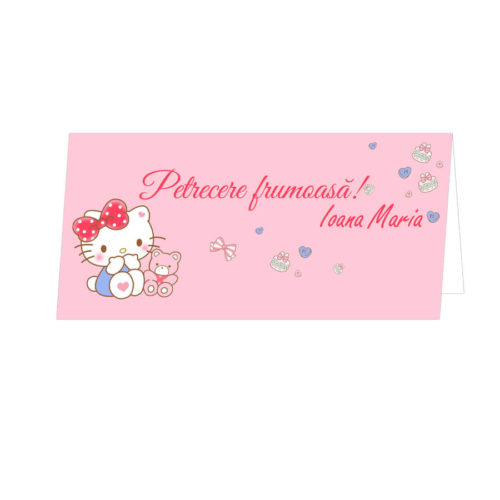 Plic Hello Kitty pentru bani la botez