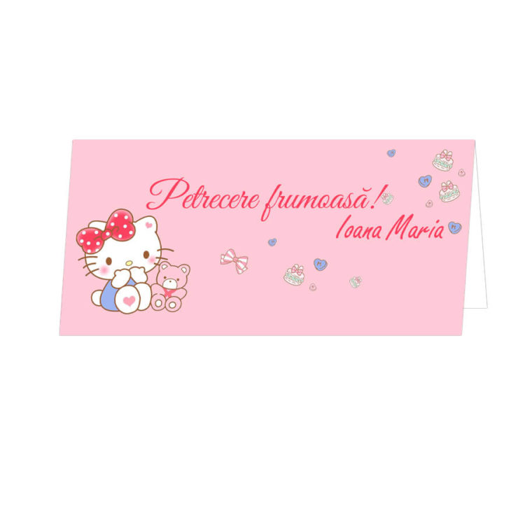 Plic Hello Kitty pentru bani la botez