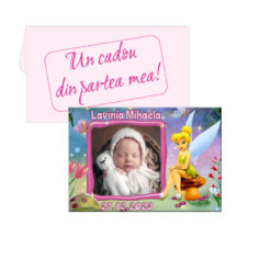 Marturii botez tematica Tinker Bell, plic inclus