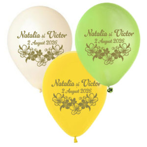 Baloane Nunta Personalizate Cu Numele Mirilor