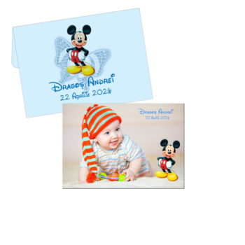 Invitatii botez Mickey Mouse - Invitatii Botez Baiat Mickey Mouse