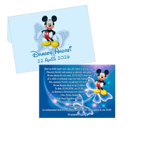 Invitatii botez Mickey