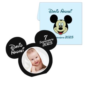 Invitatii botez baieti Mickey Mouse