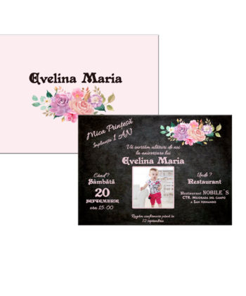 Invitatii aniversari copii, Invitatii magnetice 14x10 cm