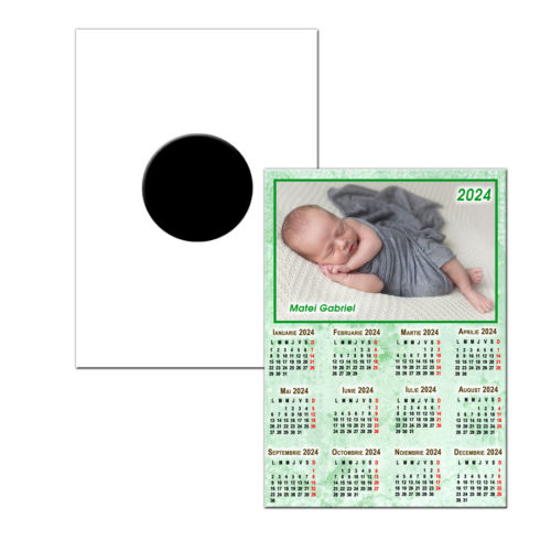 Calendar magnetic 2024 verde