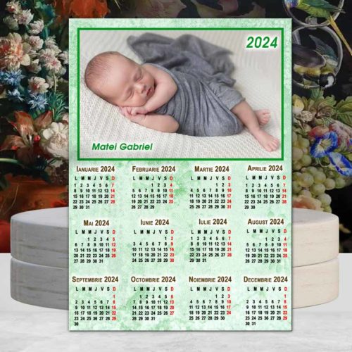Calendar magnetic 2024 verde