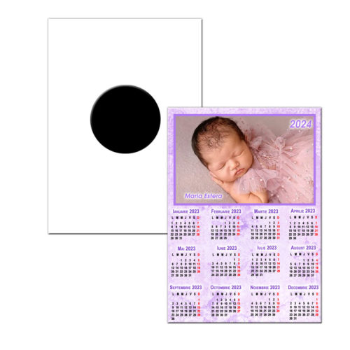 Calendar magnetic 2024 lila