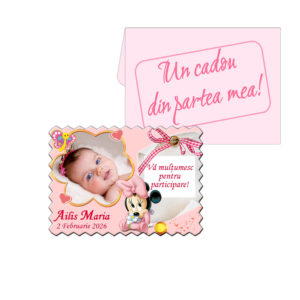 Marturii magnetice botez Minnie Mouse - Marturii botez fetita