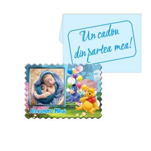 Magneti Marturii Botez Winnie The Pooh - Marturii Botez Magnet