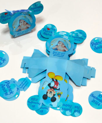 Bomboniere Cutiute Forma Mickey bleu