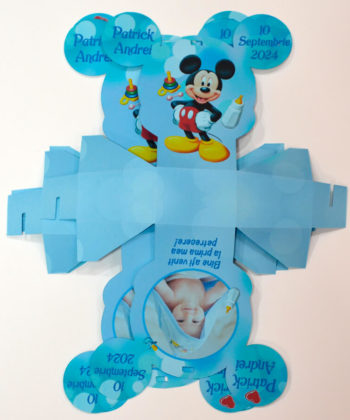 Bomboniere Cutiute Forma Mickey bleu