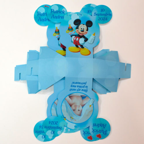 Bomboniere Cutiute Forma Mickey bleu