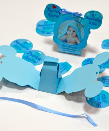 Bomboniere Cutiute Forma Mickey bleu