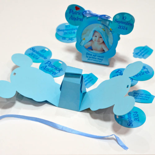 Bomboniere Cutiute Forma Mickey bleu