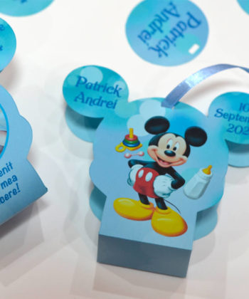 Bomboniere Cutiute Forma Mickey bleu