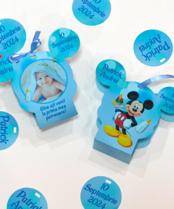 Bomboniere Cutiute Forma Mickey bleu