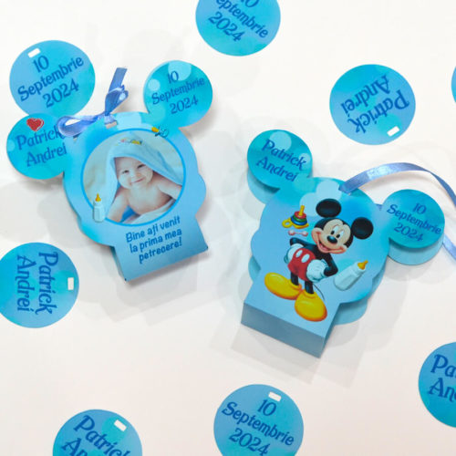 Bomboniere Cutiute Forma Mickey bleu