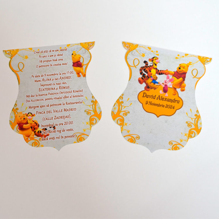 Invitatii Botez Winnie The Pooh