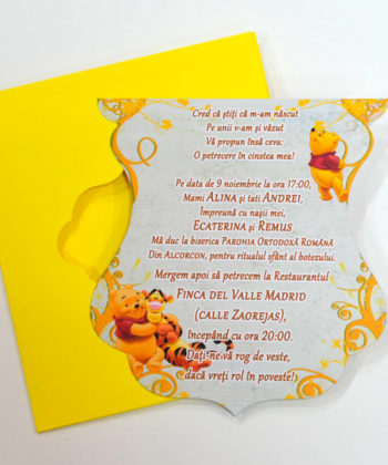 Invitatii Botez Winnie The Pooh