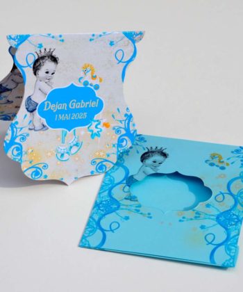 Invitatii botez baiat micul print