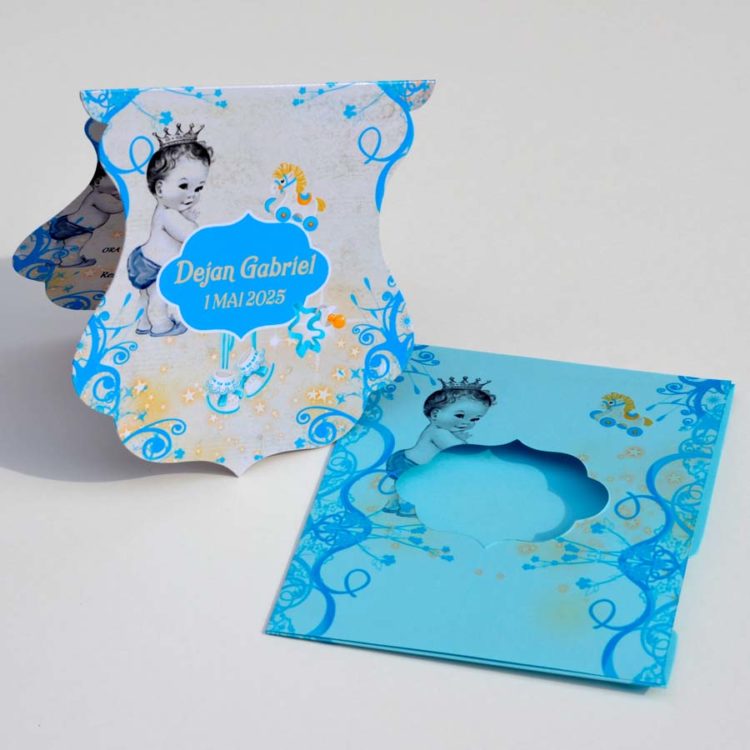 Invitatii botez baiat micul print