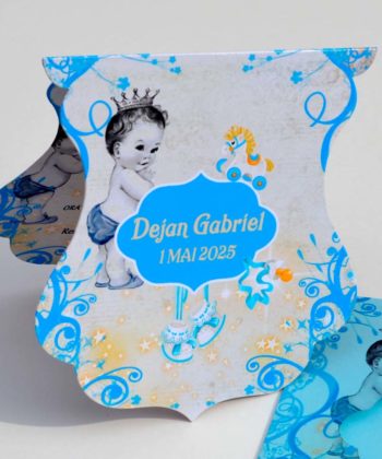 Invitatii botez baiat micul print