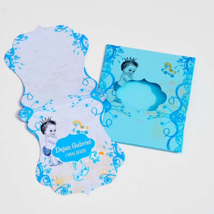 Invitatii botez baiat micul print