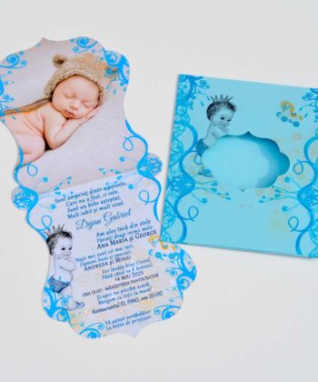 Invitatii botez baiat micul print