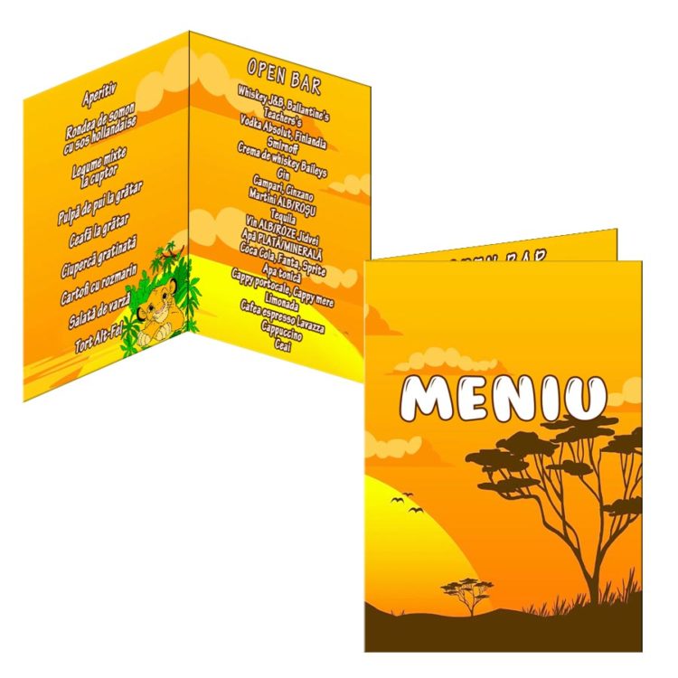 Meniu botez Lion the King